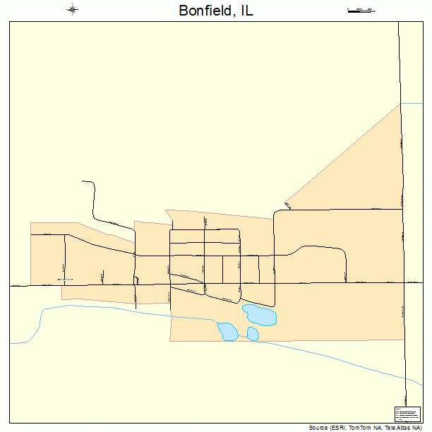 Bonfield, IL street map