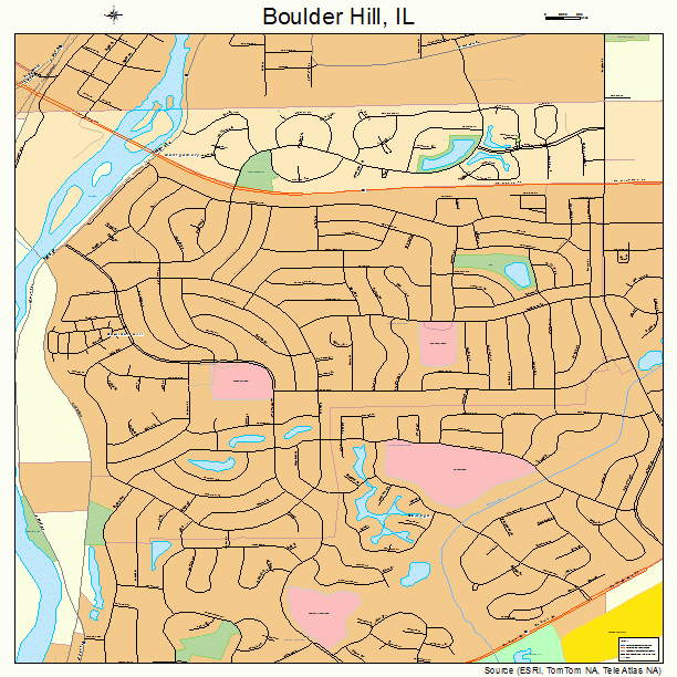 Boulder Hill, IL street map