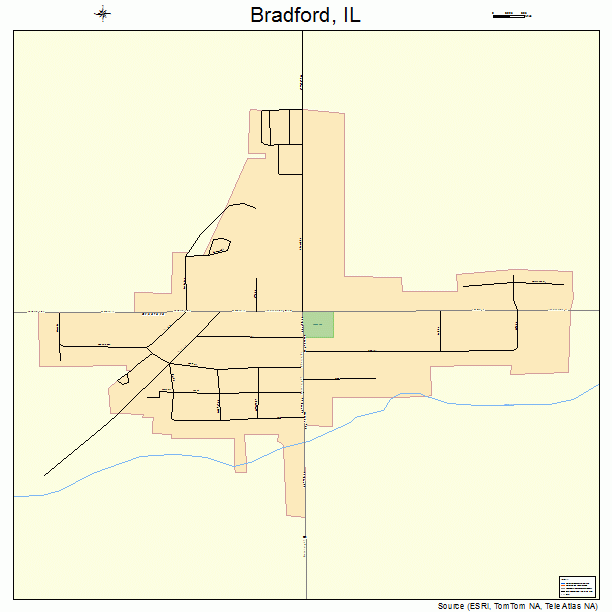 Bradford, IL street map