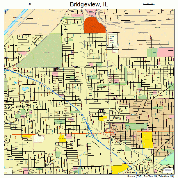 Bridgeview, IL street map