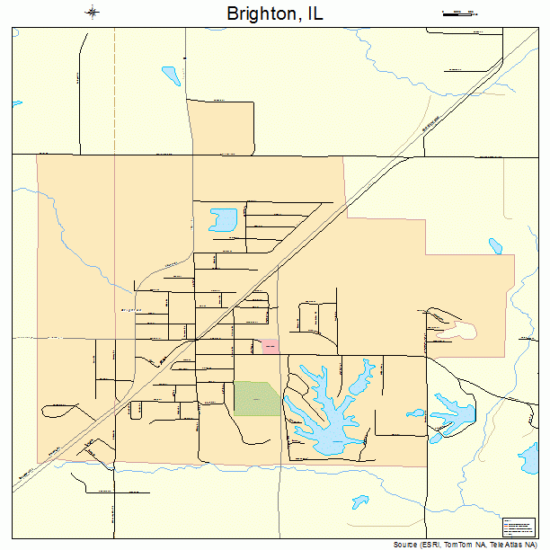 Brighton, IL street map