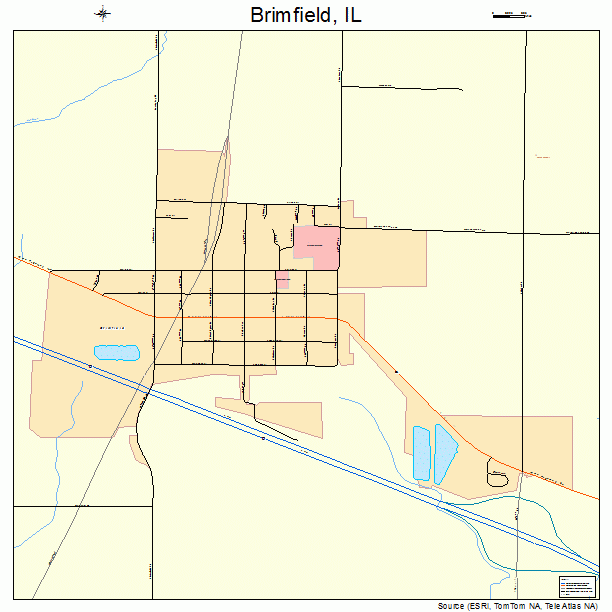 Brimfield, IL street map