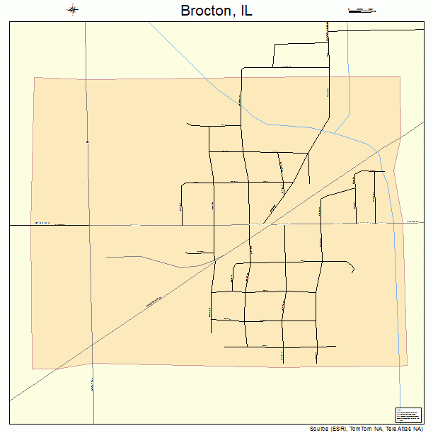 Brocton, IL street map