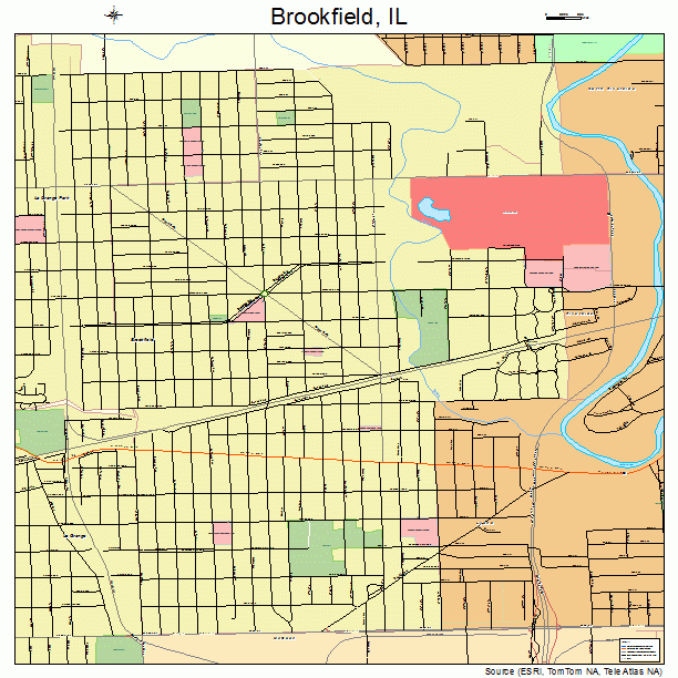 Brookfield, IL street map