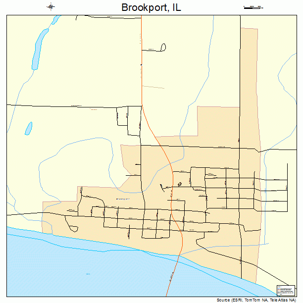 Brookport, IL street map