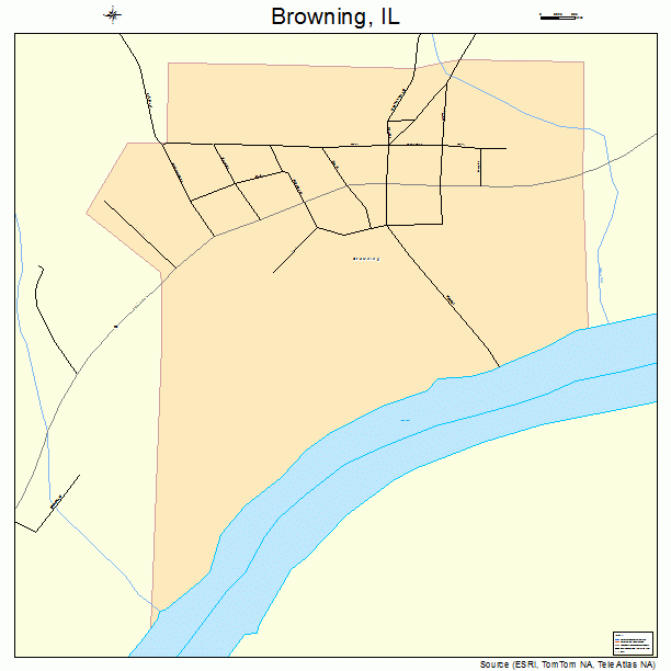 Browning, IL street map