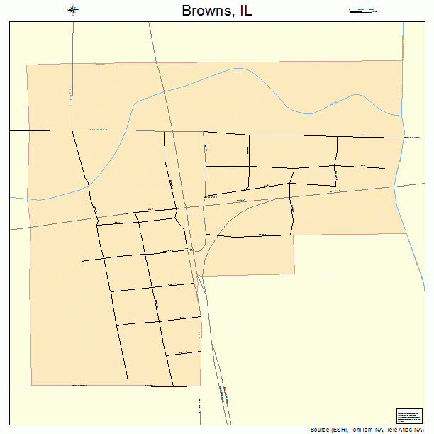 Browns, IL street map