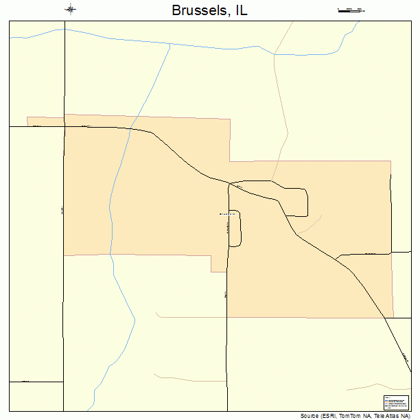 Brussels, IL street map