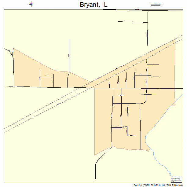 Bryant, IL street map