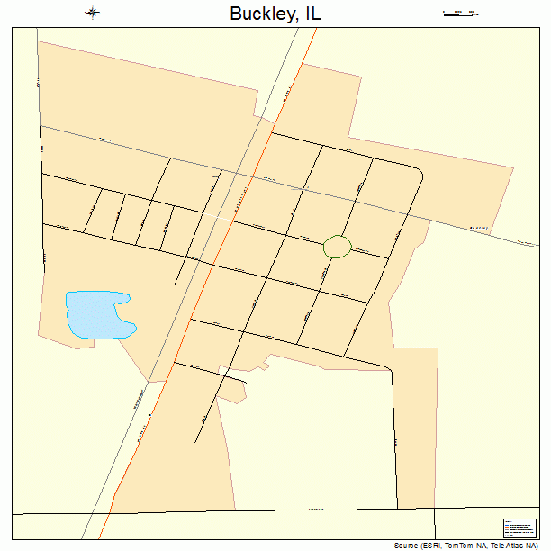 Buckley, IL street map