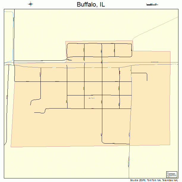 Buffalo, IL street map