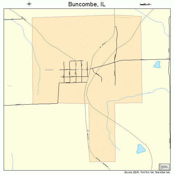 Buncombe, IL street map