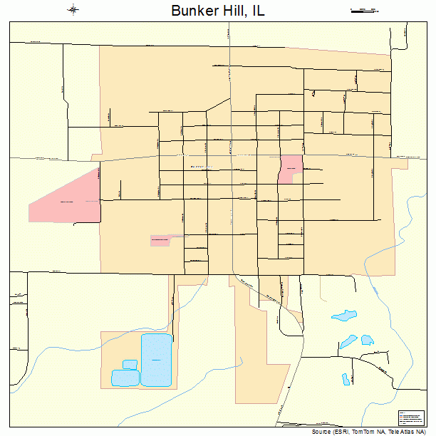 Bunker Hill, IL street map