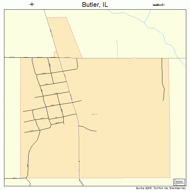 Butler, IL street map
