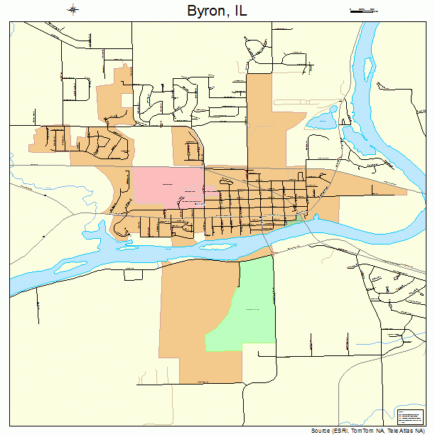 Byron, IL street map
