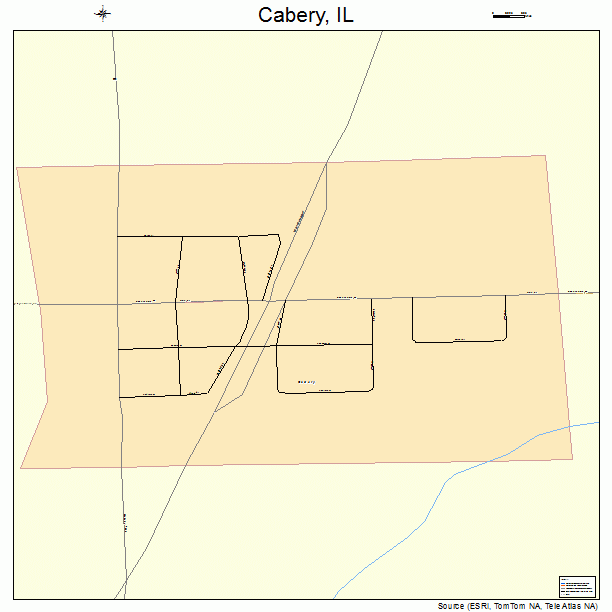 Cabery, IL street map