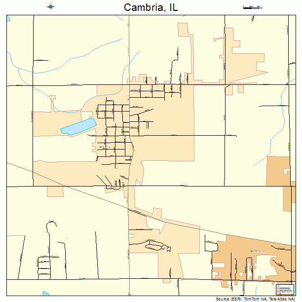 Cambria, IL street map