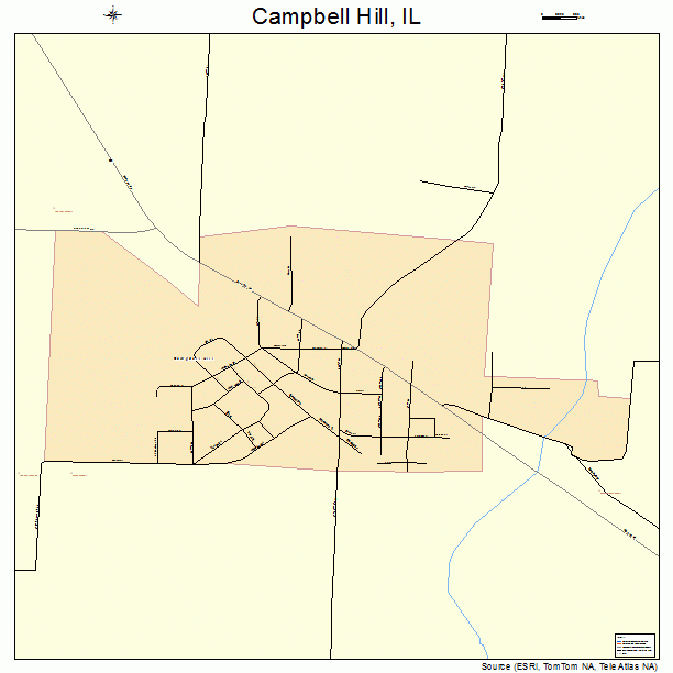 Campbell Hill, IL street map