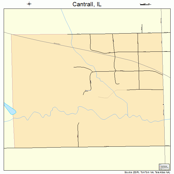 Cantrall, IL street map