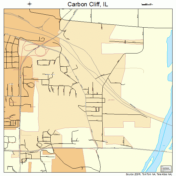 Carbon Cliff, IL street map