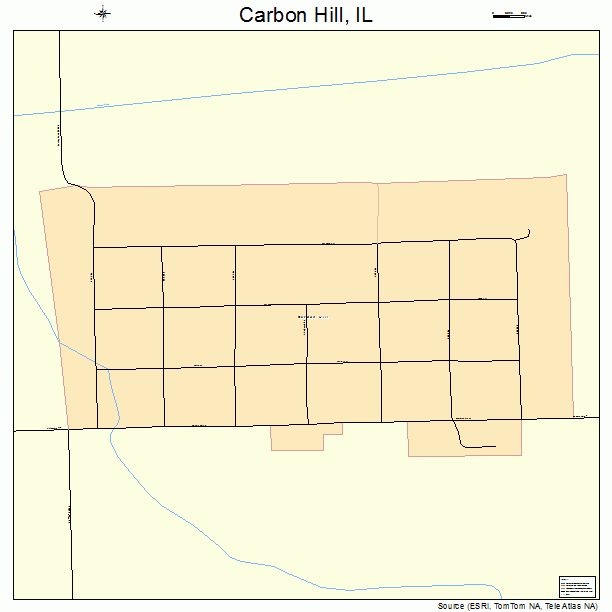 Carbon Hill, IL street map