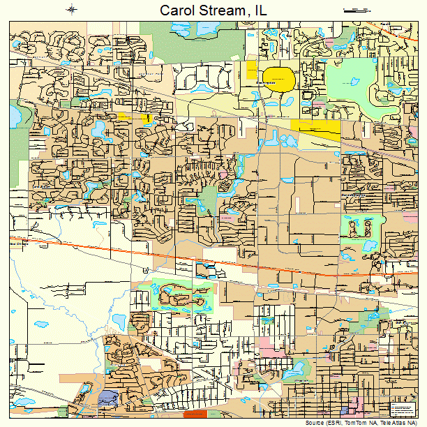 Carol Stream, IL street map