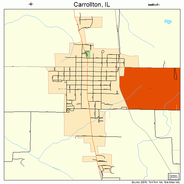 Carrollton, IL street map