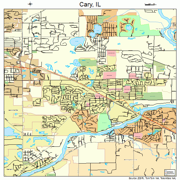 Cary, IL street map