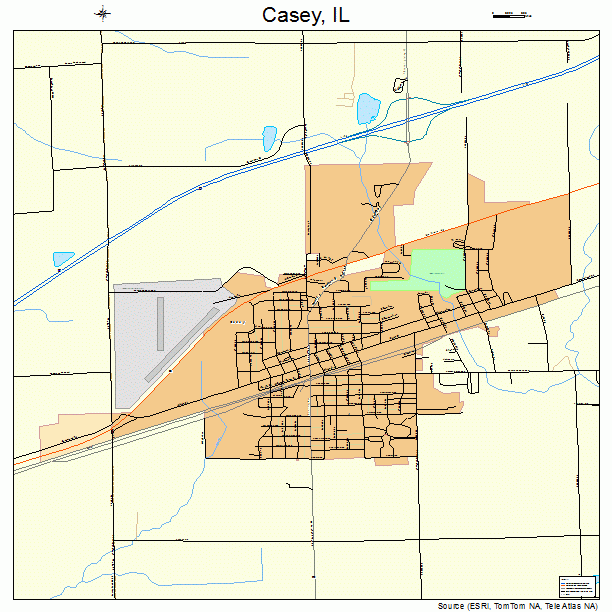 Casey, IL street map