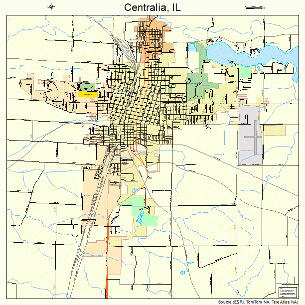 Centralia, IL street map