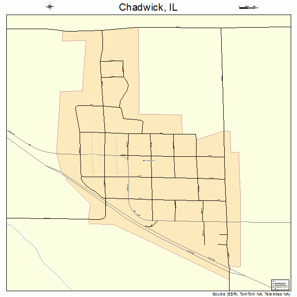 Chadwick, IL street map