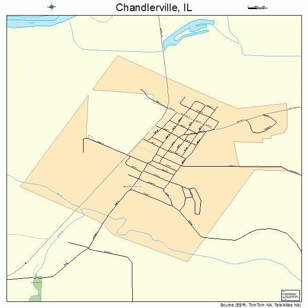 Chandlerville, IL street map
