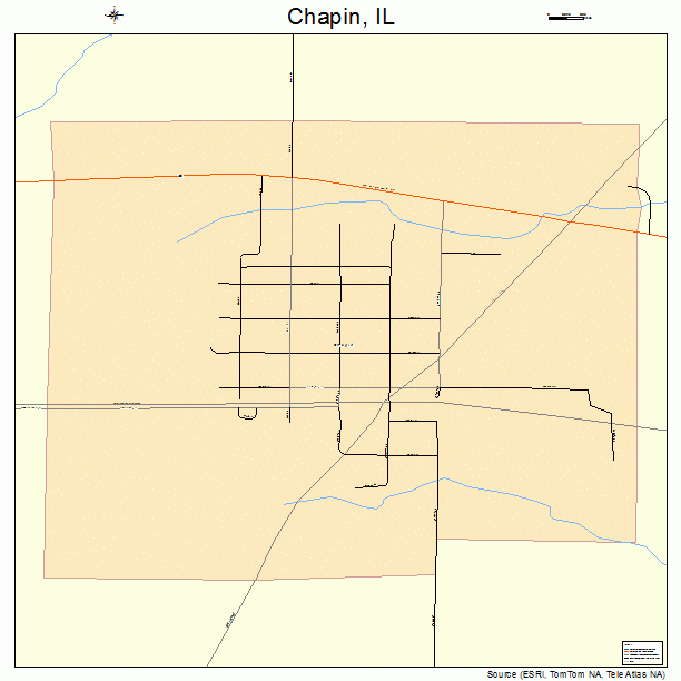 Chapin, IL street map