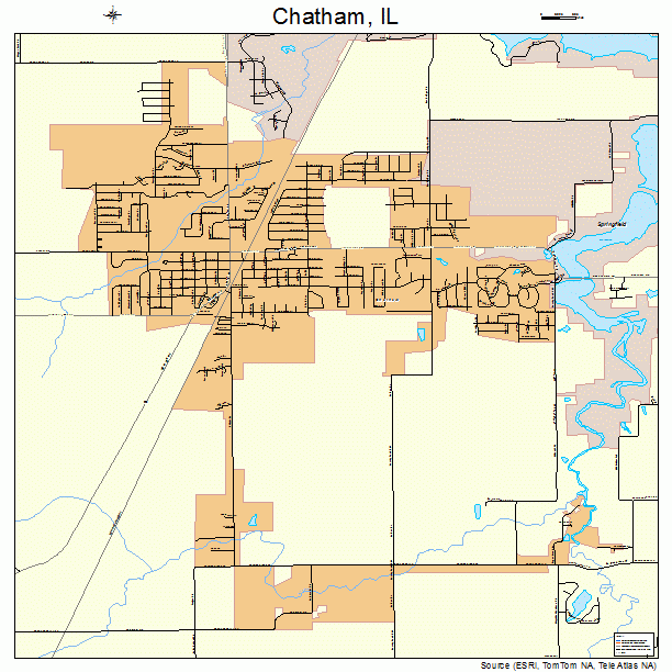 Chatham, IL street map