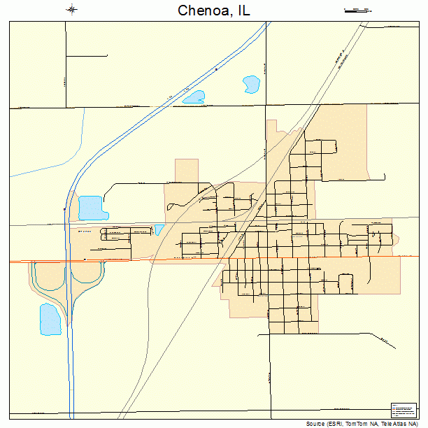 Chenoa, IL street map
