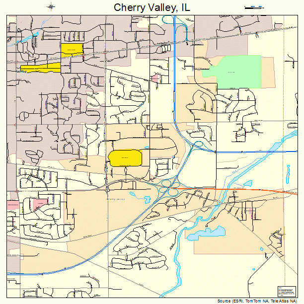 Cherry Valley, IL street map