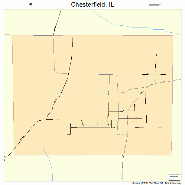 Chesterfield, IL street map