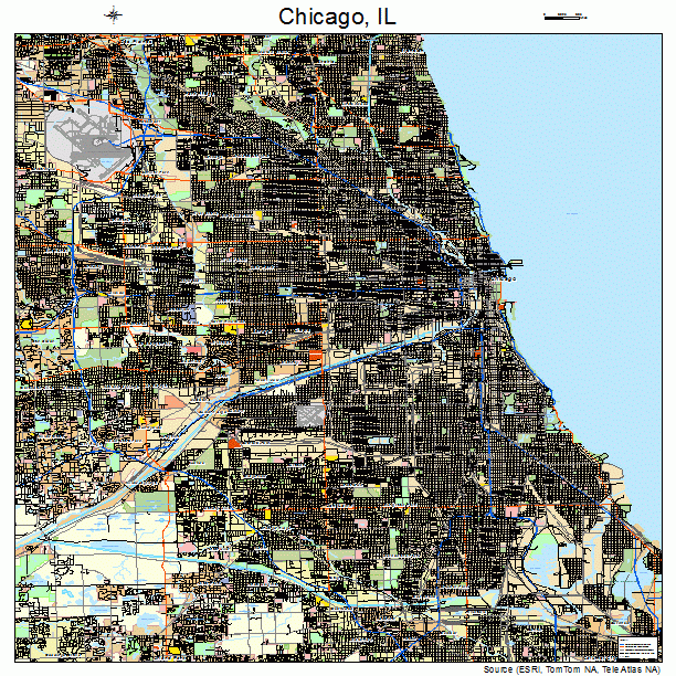 Chicago, IL street map