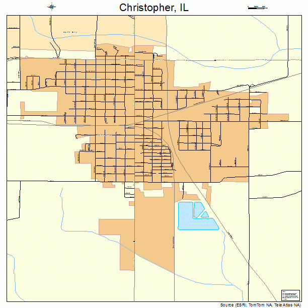 Christopher, IL street map