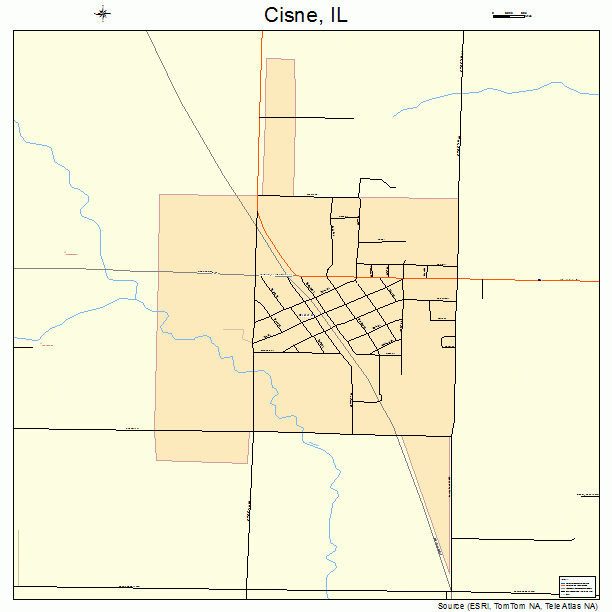 Cisne, IL street map