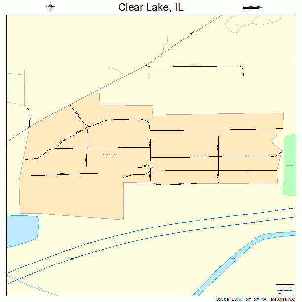 Clear Lake, IL street map