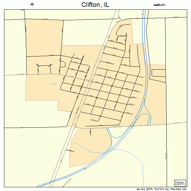 Clifton, IL street map