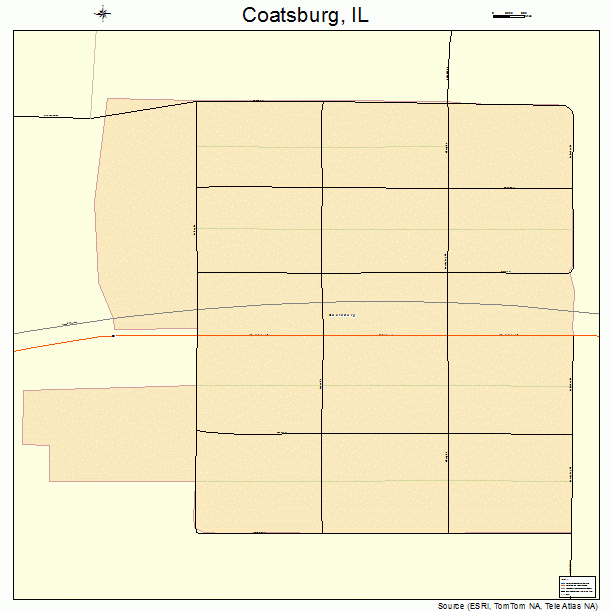 Coatsburg, IL street map