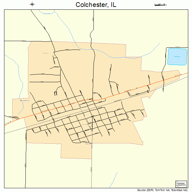 Colchester, IL street map