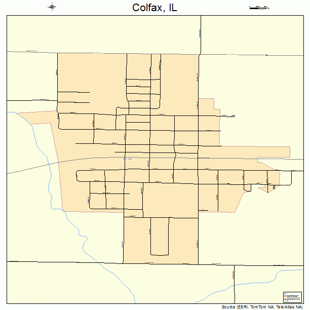 Colfax, IL street map