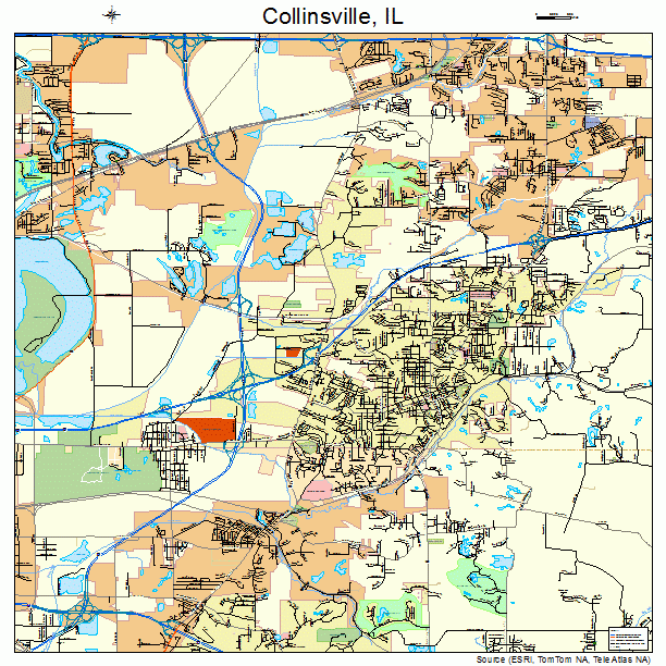 Collinsville, IL street map