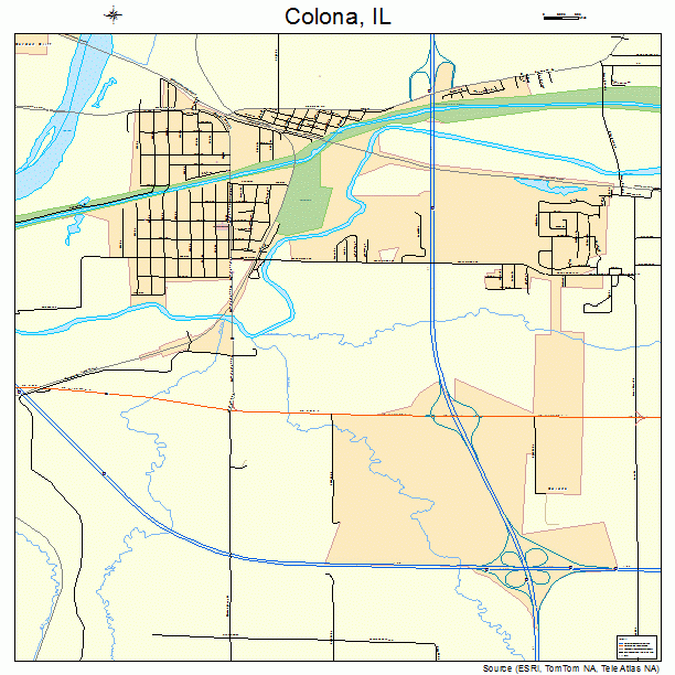 Colona, IL street map