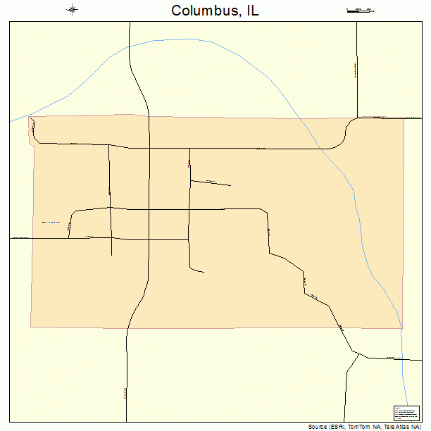 Columbus, IL street map