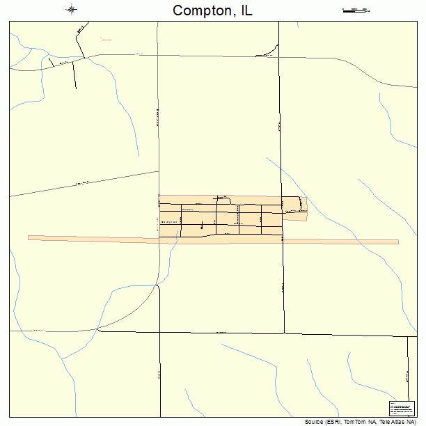 Compton, IL street map