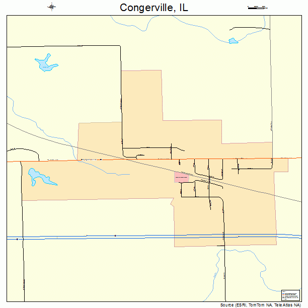 Congerville, IL street map